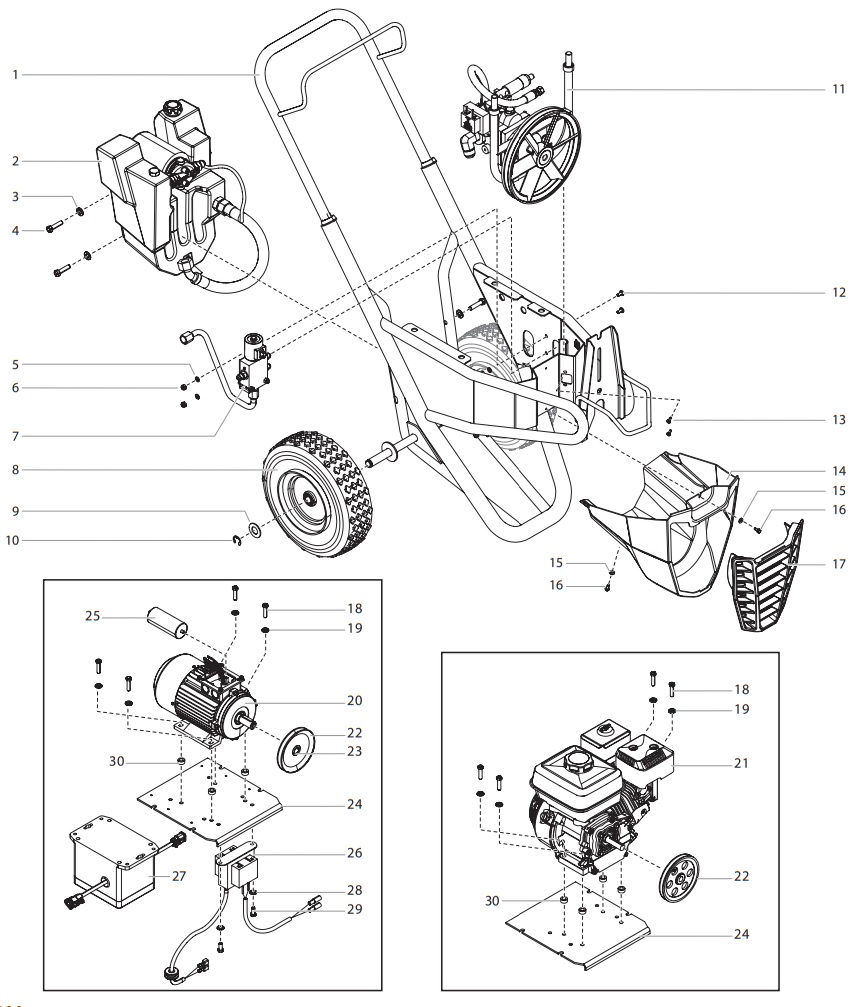 PowrBeast 4700/4700T Main Assembly II Parts